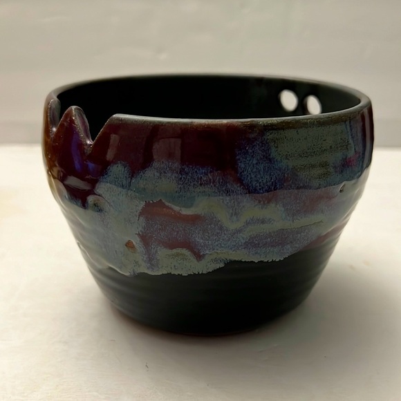 Hand Made Chopstick Pottery Bowl Beautiful Glaze - Picture 1 of 8